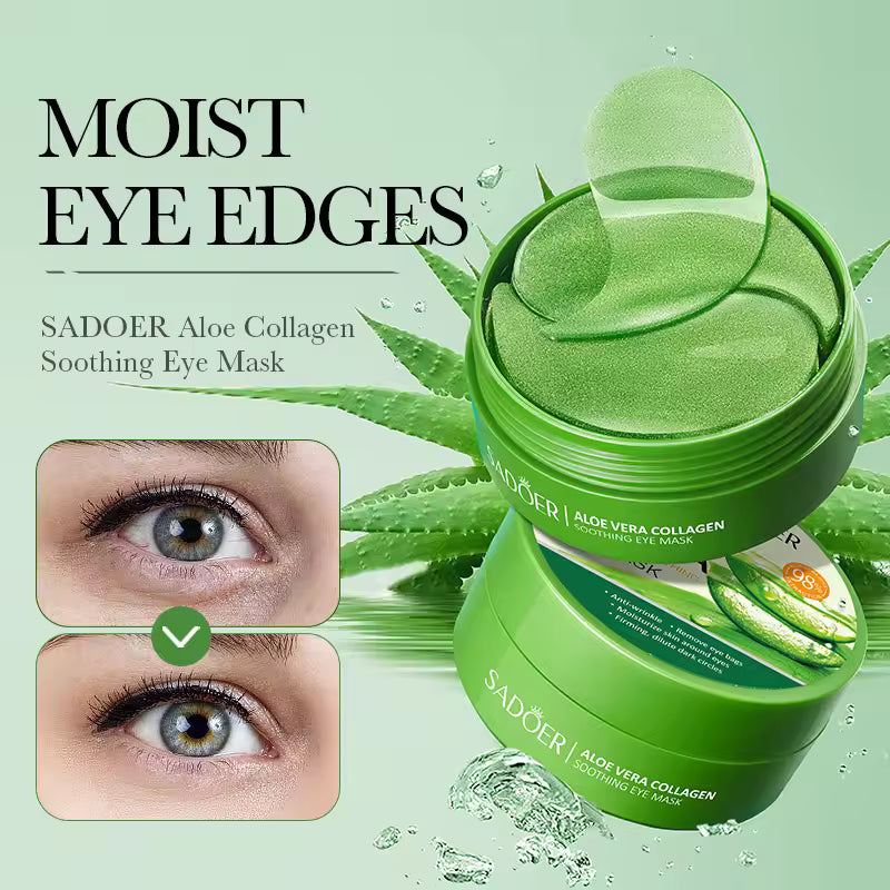 Masques pour les yeux à l'aloe vera et au collagène