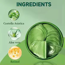 Masques pour les yeux à l'aloe vera et au collagène
