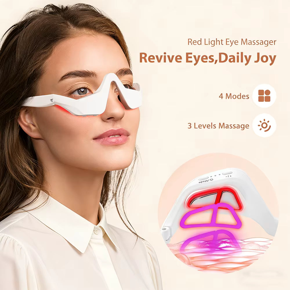 Appareil de massage des yeux pour atténuer les cernes et les poches sous les yeux, soin du regard