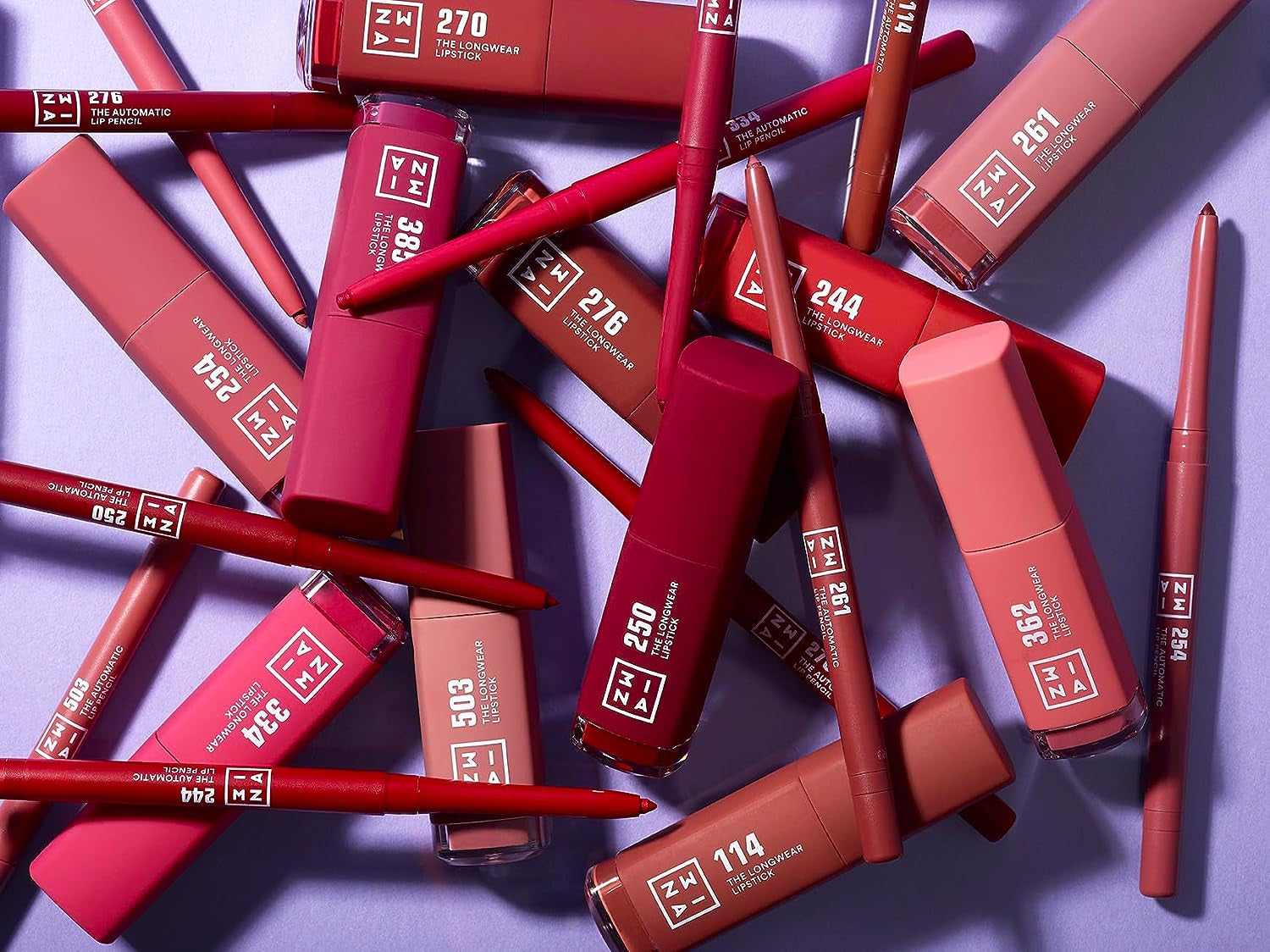 MAKEUP - the Longwear Lipstick 250 - Rose - Rouge À Lèvres Rose Avec Acide Hyaluronique - Rouge À Lèvres Mat Liquid - Couleur Des Lèvres Hautement Pigmenté Mat - Vegan - Cruelty Free