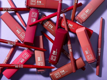 MAKEUP - the Longwear Lipstick 250 - Rose - Rouge À Lèvres Rose Avec Acide Hyaluronique - Rouge À Lèvres Mat Liquid - Couleur Des Lèvres Hautement Pigmenté Mat - Vegan - Cruelty Free