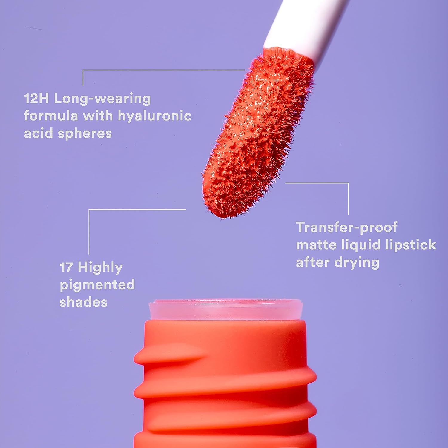 MAKEUP - the Longwear Lipstick 250 - Rose - Rouge À Lèvres Rose Avec Acide Hyaluronique - Rouge À Lèvres Mat Liquid - Couleur Des Lèvres Hautement Pigmenté Mat - Vegan - Cruelty Free